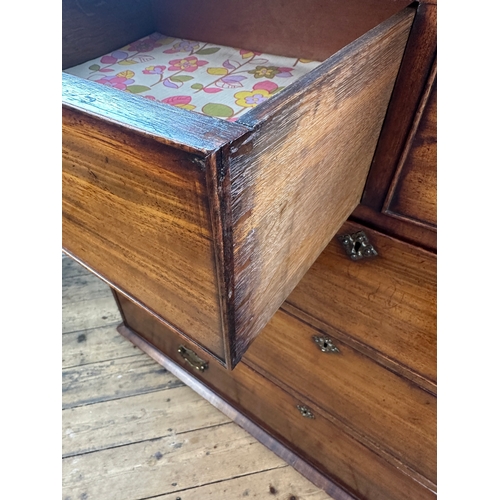 569 - Antique Two over Three Chest of Drawers