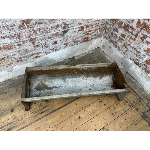 494 - Galvanised Metal Trough