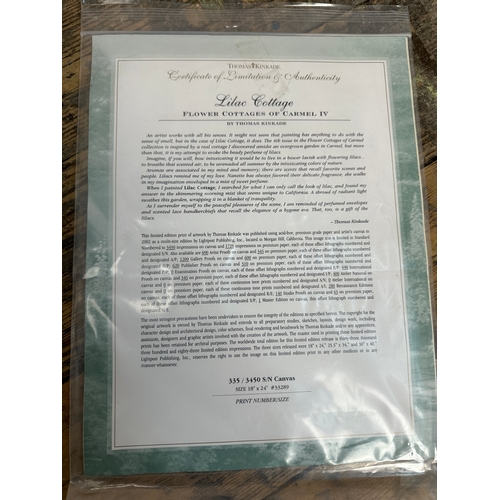 483 - Thomas Kinkade Print with Certificate of Authenticity 