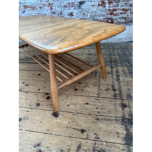 579 - Ercol Model 459 Blonde Elm Coffee Table with Undertier