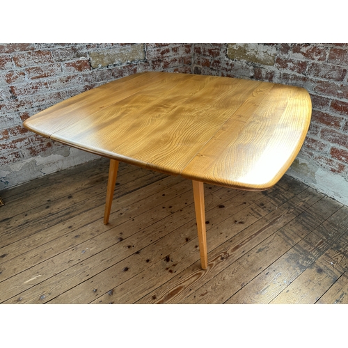 581 - Ercol Model 492 Windsor Drop Leaf Table In Blonde Elm & Beech