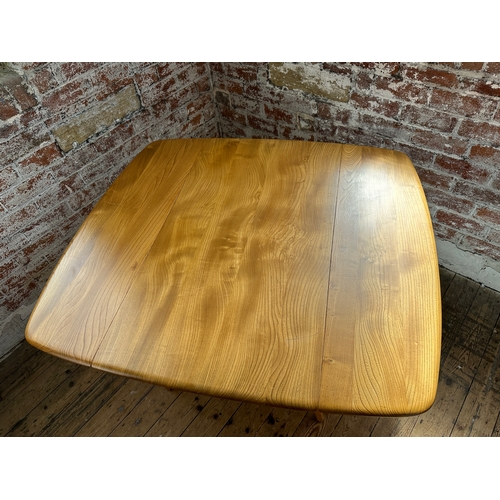 581 - Ercol Model 492 Windsor Drop Leaf Table In Blonde Elm & Beech