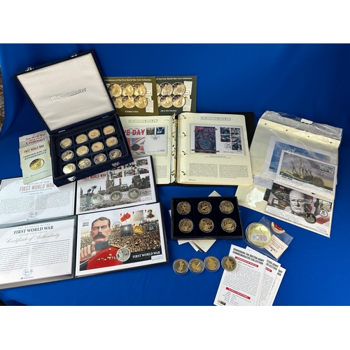 50 - Many Military and Aircraft First Day Covers and Commemorative Coins Largely form the Westminster Min... 