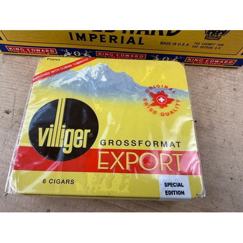 264 - 27 King Edward Imperial Cigars & 6 Villiger Export Cigars