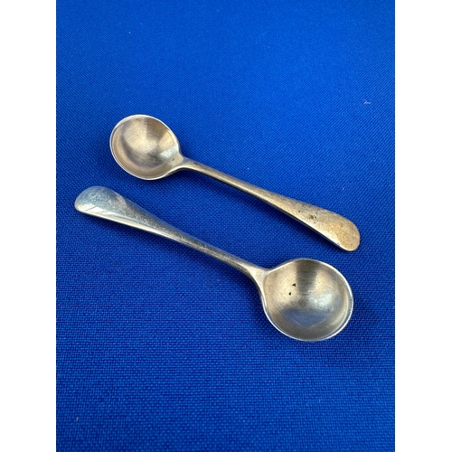 31 - Two Hallmarked Silver Mustard Spoons 9.44g