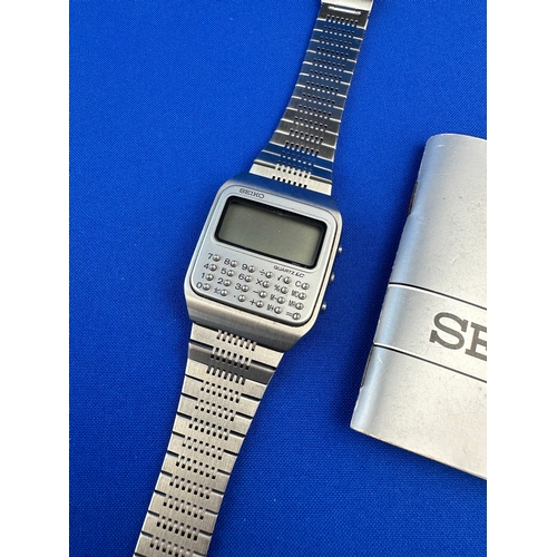 65 - Seiko Quartz C153 Digital Calculator Watch - untested