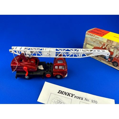 102 - Dinky Toys Diecast Jones Fleetmaster 970 Cantilever Crane