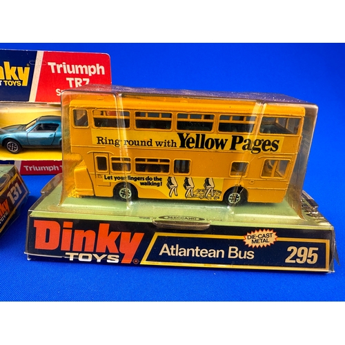 109 - Three Boxed Dinky Toys Diecast Vehicles 131, 295 & Triumph TR7