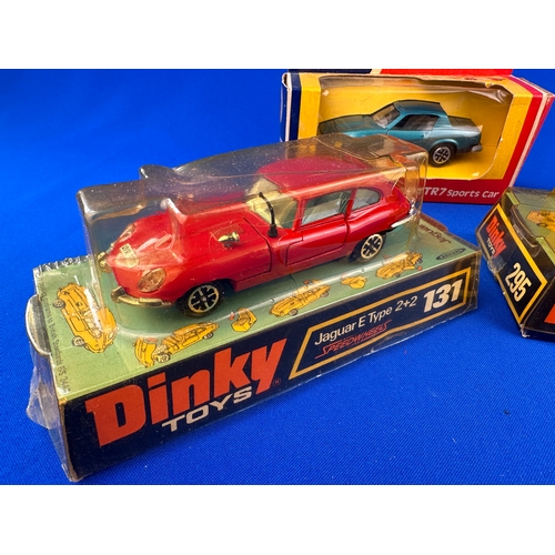 109 - Three Boxed Dinky Toys Diecast Vehicles 131, 295 & Triumph TR7