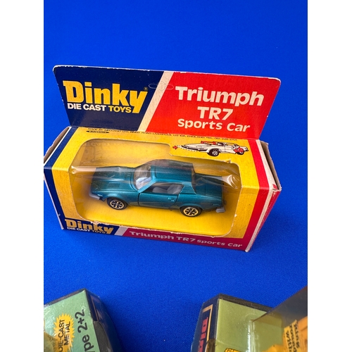 109 - Three Boxed Dinky Toys Diecast Vehicles 131, 295 & Triumph TR7