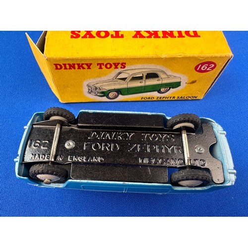 112 - Dinky Toys Diecast Ford Zephyr Saloon 162 Boxed