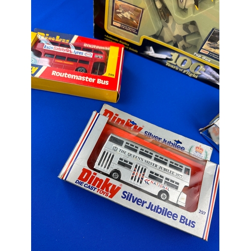 129 - Boxed Corgi & Dinky Diecast Cars & Vehicles including 100 Years of Flight