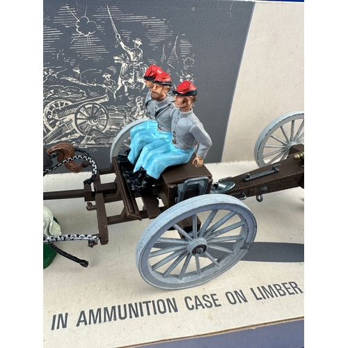 137 - Britains American Civil War Gun Team & Limber 7434 - Boxed