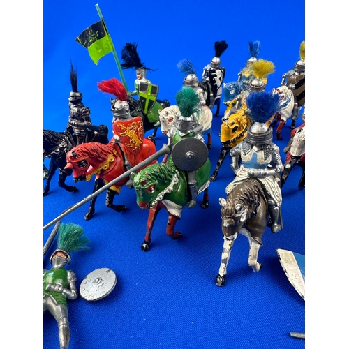 161 - Timpo & other Lead Knight Figures