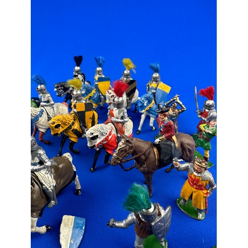 161 - Timpo & other Lead Knight Figures