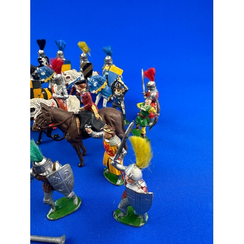 161 - Timpo & other Lead Knight Figures