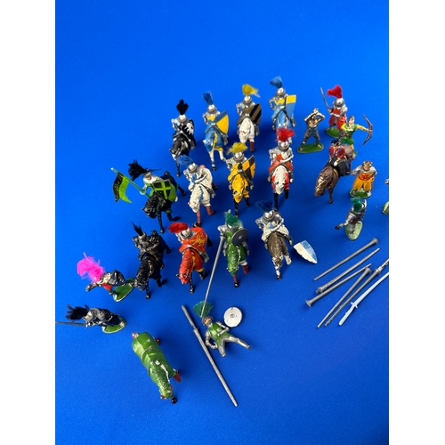 161 - Timpo & other Lead Knight Figures