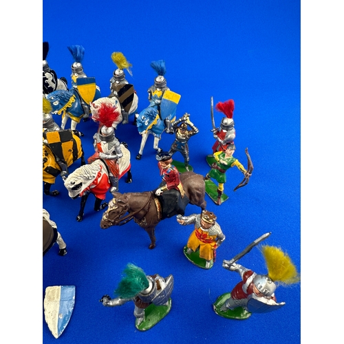 161 - Timpo & other Lead Knight Figures