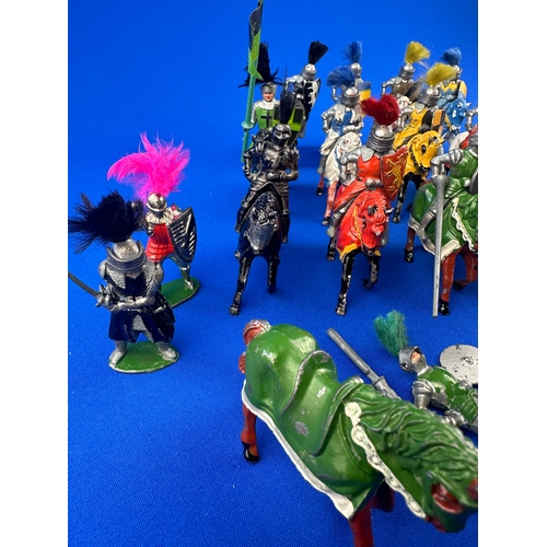 161 - Timpo & other Lead Knight Figures