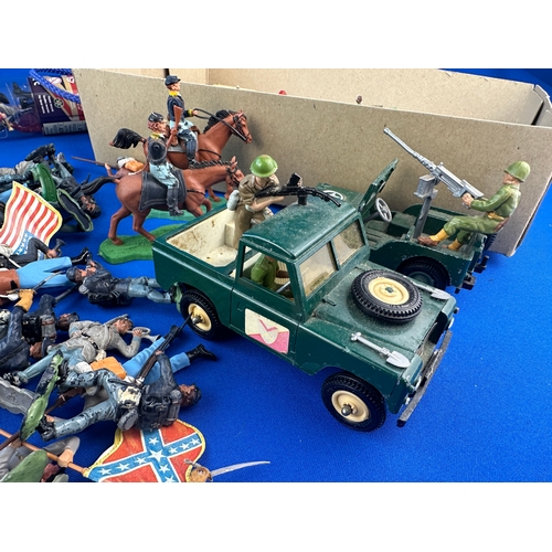 162 - Britains & other Military Figures including Vehicles