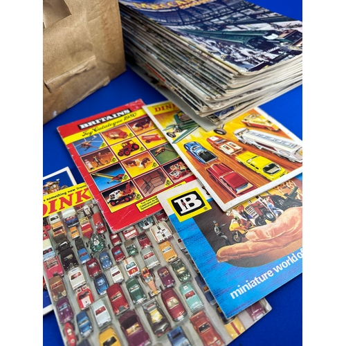 176 - Meccano Magazines from the 1950's & 60's - Trade Pack of Dinky Catalogues & loose Britains & Dinky C... 