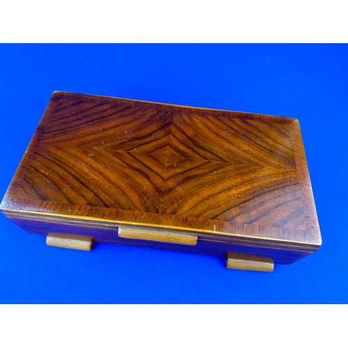 244 - Art Deco Wooden Cigarette Box