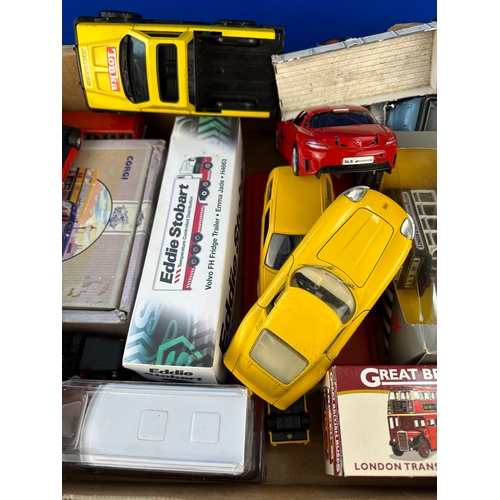 93 - Box of Vintage Diecast Cars including Tonka & Corgi