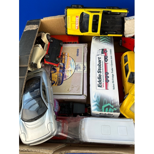 93 - Box of Vintage Diecast Cars including Tonka & Corgi