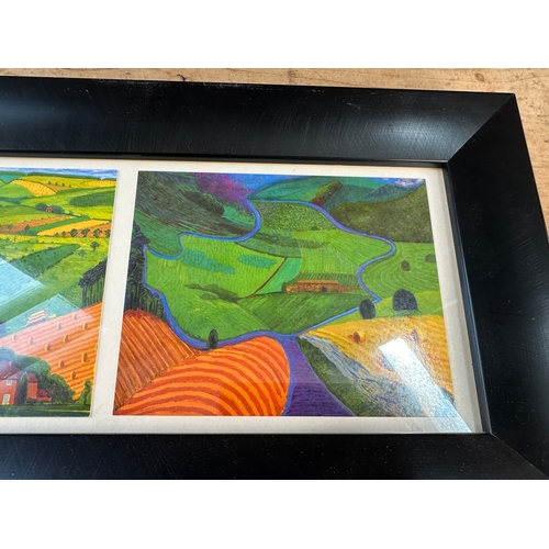 202 - Framed David Hockney Prints