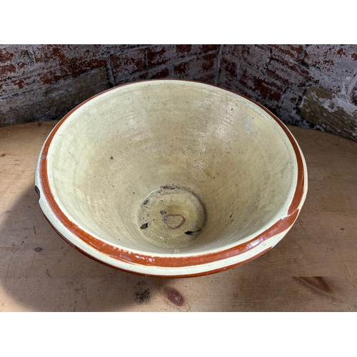 Antique Pancheon or Dairy Bowl