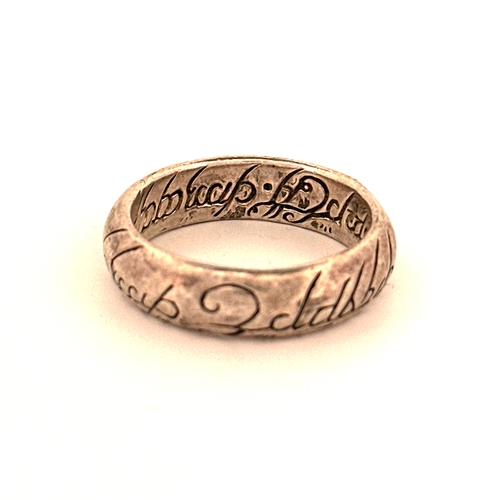3 - Lord of the Rings Silver Ring size v/u