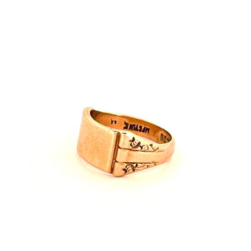 40 - 9ct Gold Ring size P 5.13g