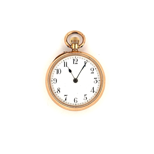 43 - Small 18ct Gold Cased Pocket Watch - Ticking