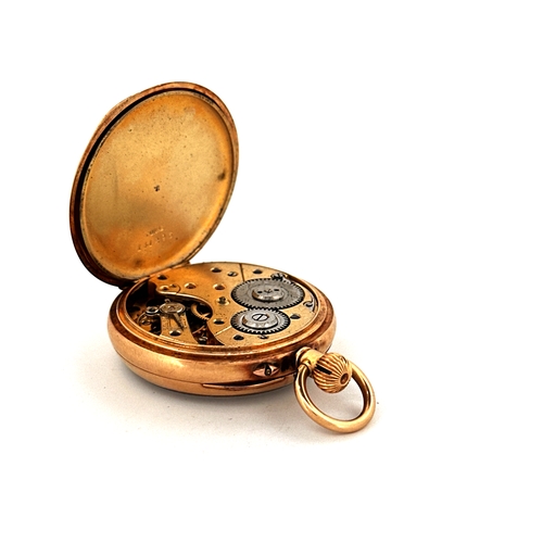 43 - Small 18ct Gold Cased Pocket Watch - Ticking