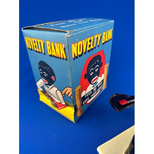 224 - Rare Plastic Jolly Boy Money Bank with Original Box