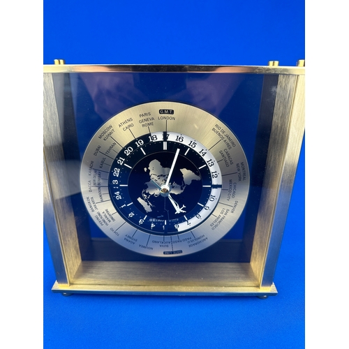 58 - Seiko World Time Clock - Airplane second Hand. Good Working Order