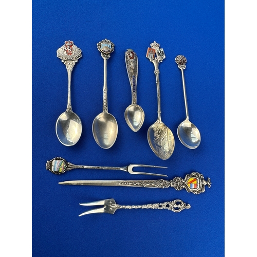 10B - Hallmarked, 925 & Continental Silver Spoons etc 79g gross