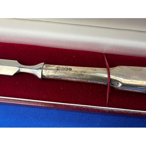 28 - Hallmarked Silver Handled Letter Opener