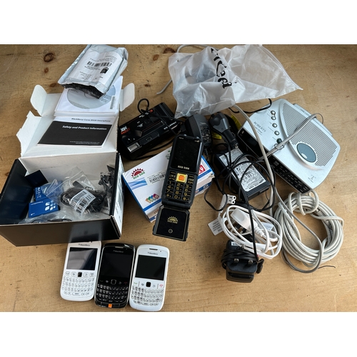 353 - Three Blackberry Mobile Phones & other Electrical Items