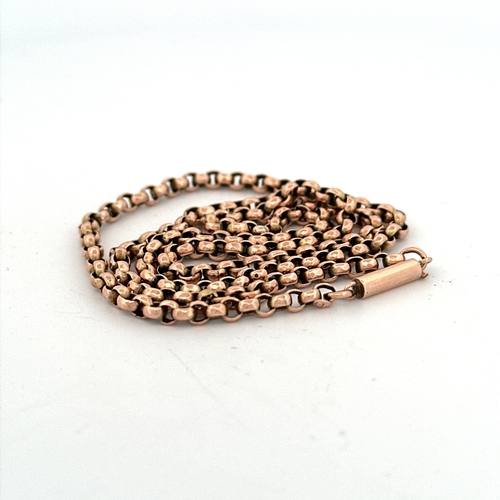 47 - Victorian 9ct Rose Gold Chain 18