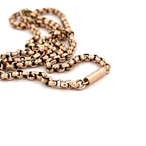 47 - Victorian 9ct Rose Gold Chain 18