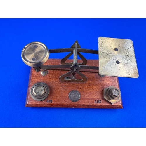 240 - Vintage Postal Scales & Weights