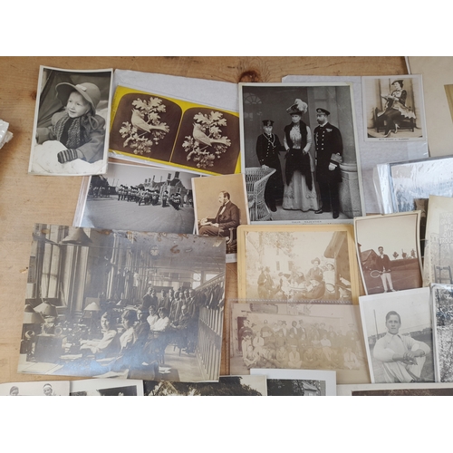 159 - Quantity of Antique and Vintage Photographs including Sport, Motoring and Transport Subjects
