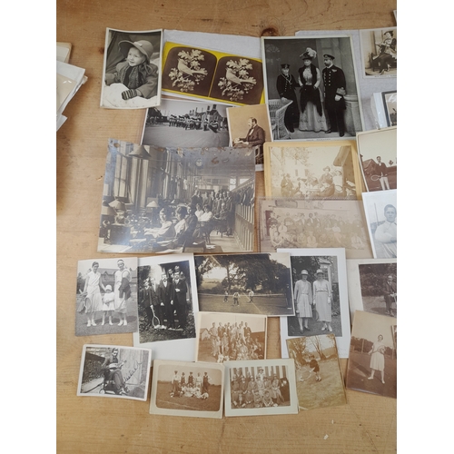 159 - Quantity of Antique and Vintage Photographs including Sport, Motoring and Transport Subjects
