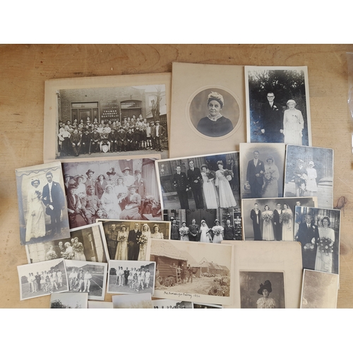160 - Quantity of Antique and Vintage Photographs including Transport, Equestrian and Wedding Subjects