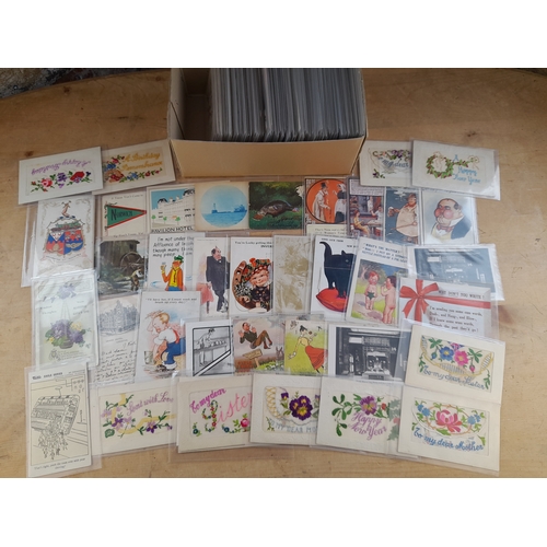 142 - Box of Assorted Antique and Vintage Postcards