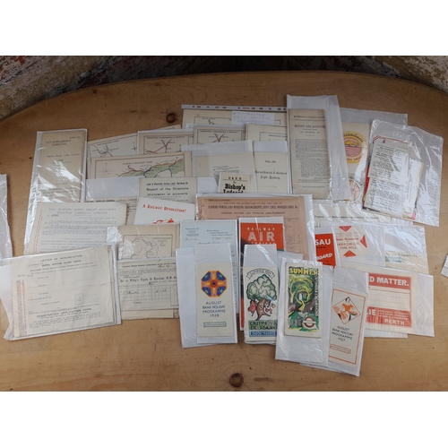 144 - Ephemera Relating to British and International Railways including Maps, Reports and Proposals