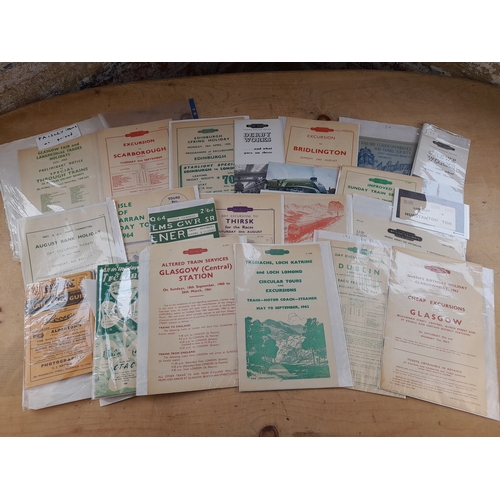 146 - Ephemera Relating to British Railways and Post-Grouping Companies including Flyers and Luggage Parce... 