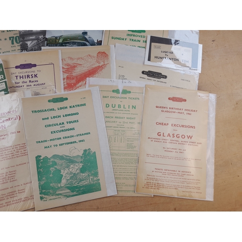 146 - Ephemera Relating to British Railways and Post-Grouping Companies including Flyers and Luggage Parce... 