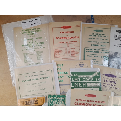 146 - Ephemera Relating to British Railways and Post-Grouping Companies including Flyers and Luggage Parce... 